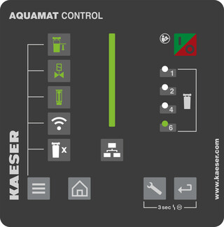 AQUAMAT CONTROL is de sturing van de olie-water-scheider.
