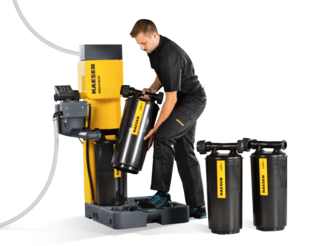 Het ventiel in de patroon voorkomt lekkage van vloeistoffen.