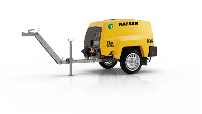 Bouwcompressor Mobilair 20 PE
