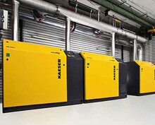 Draaizuigerstation voor de afvalwaterzuivering Manching.