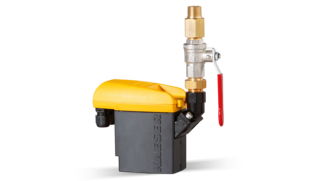 Elektronische condensaataftap ECO-DRAIN als complete set.