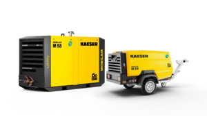 Bouwcompressor met generatorcombinatie