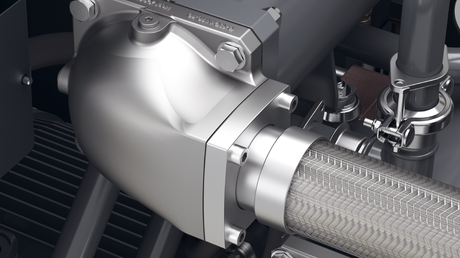 Minder drukverlies dankzij een geoptimaliseerde luchtin- en -uitlaat.