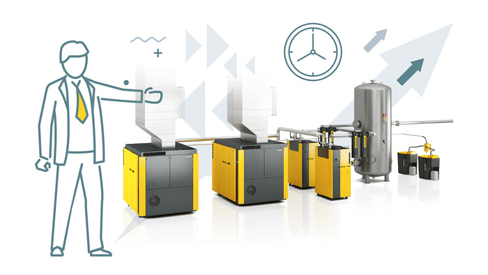 Experts van KAESER laten het potentieel van warmterecuperatie zien.