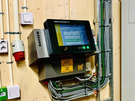 Le SIGMA AIR MANAGER 4.0 gère la station d'air comprimé et assure une utilisation équilibrée des centrales.