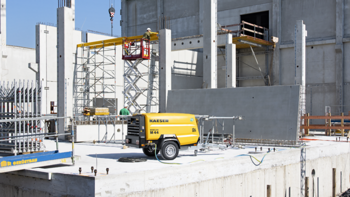 Le MOBILAIR M44 sur le chantier.