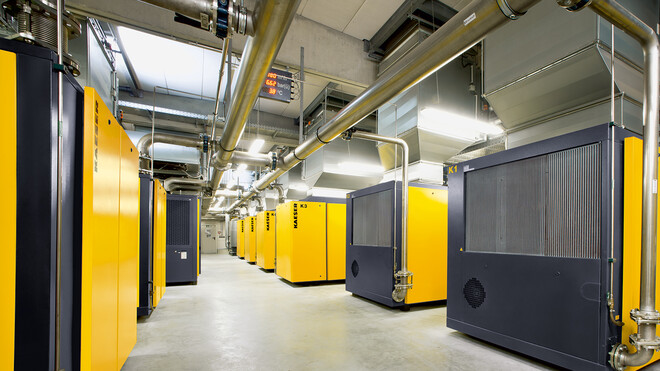 Instruments de mesure des conditions ambiantes et d'aspiration dans une station d'air comprimé.