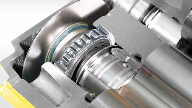 Roulements très robustes pour les surpresseurs à pistons rotatifs.