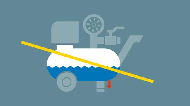 Les condensats produits par le i.Comp 3 sont vaporisés grâce à une nouvelle technologie.